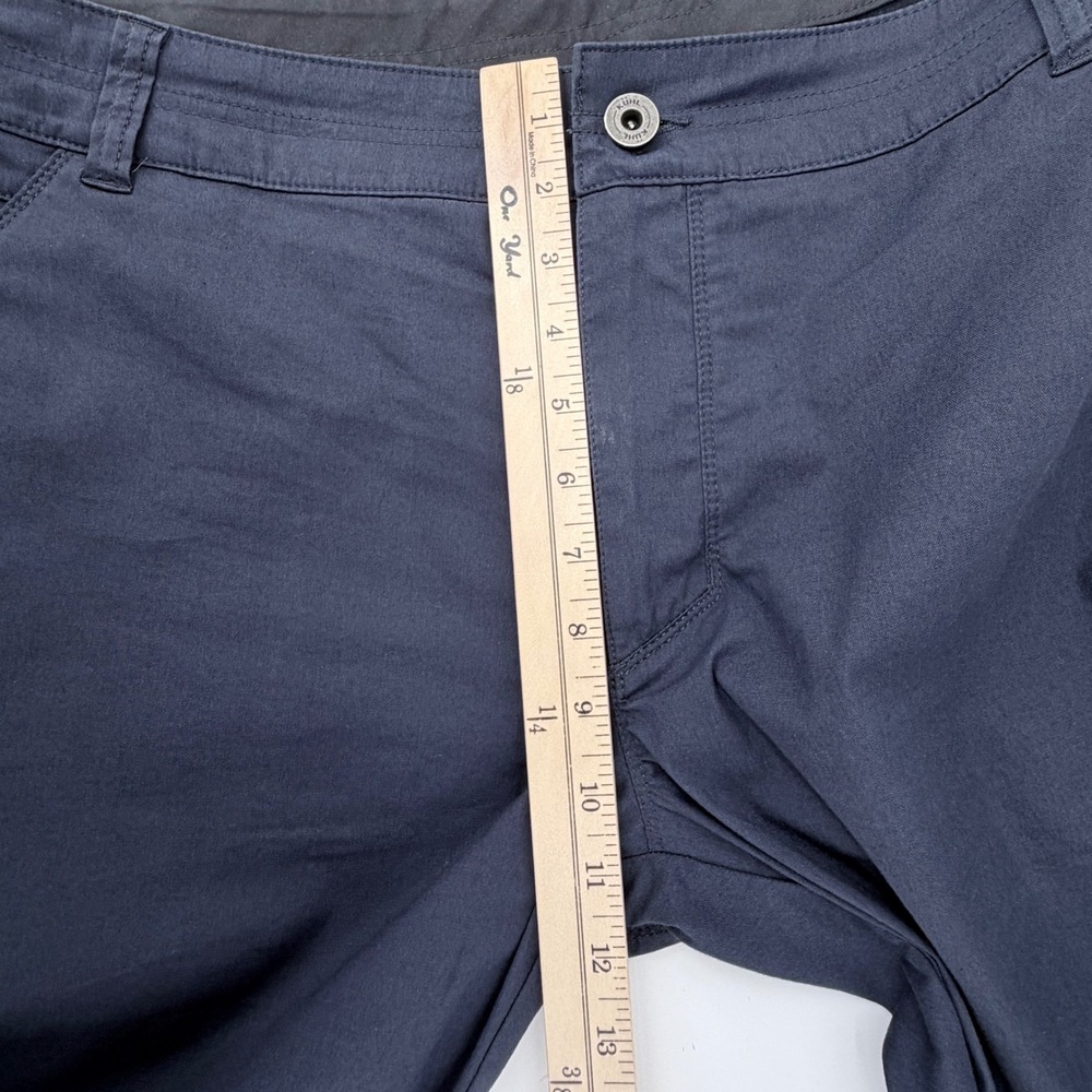 Kuhl Shorts Mens 36 Navy Blue Cotton Nylon Stretch Hiking Outdoor Excellent Con - Picture 10 of 11